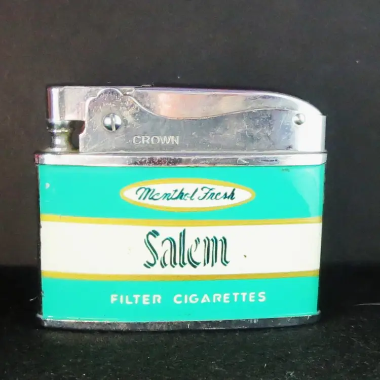 Vintage Crown Salem Cigarette Lighter Tobacco Advertising