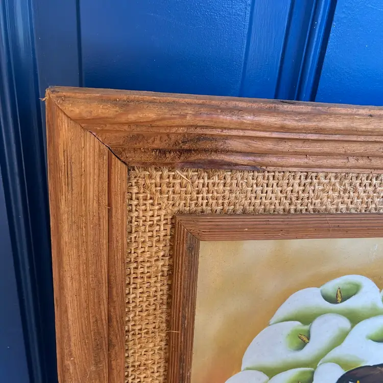 LARGE Signed Original Painting In Beautiful Wood Frame