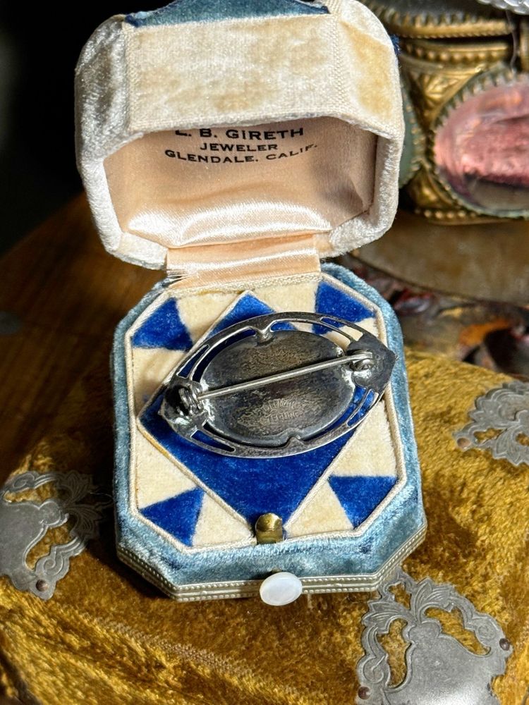 Vintage Sterling Silver Butterfly Wing Brooch