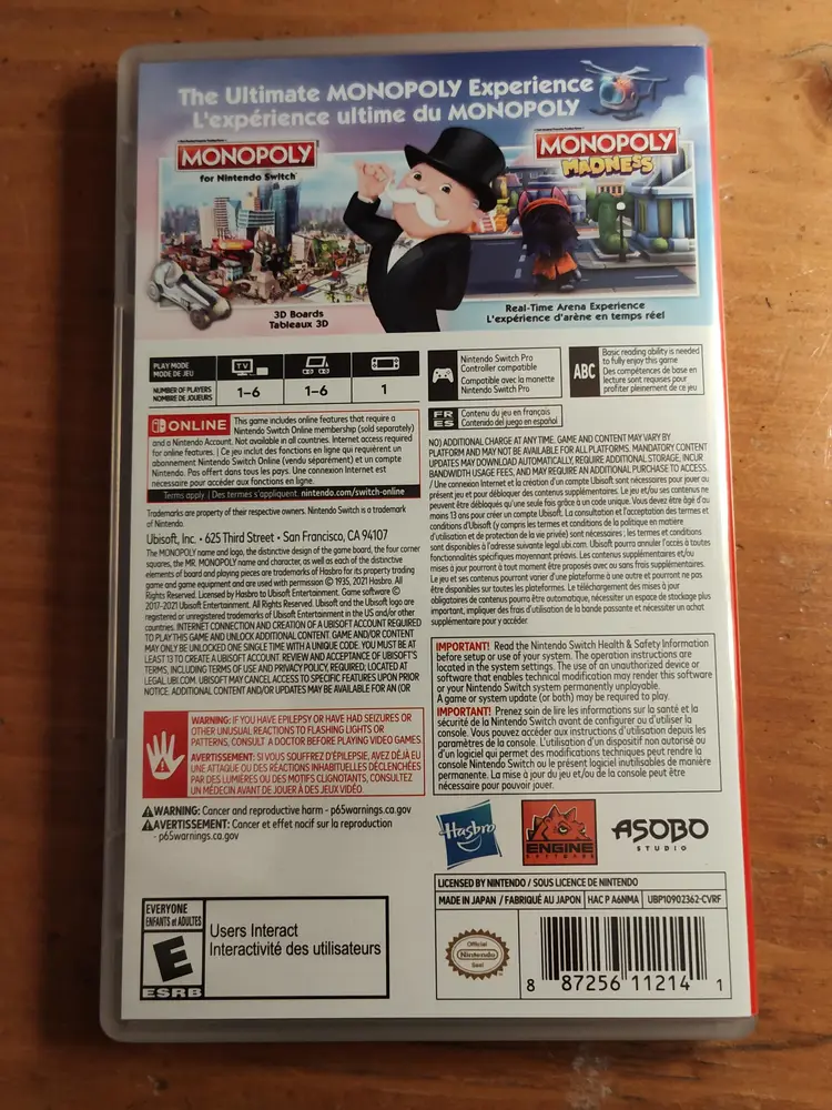 Monopoly And Monopoly Madness - Nintendo Switch