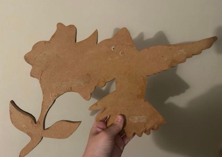 Carved Wood Hummingbird Wall Art