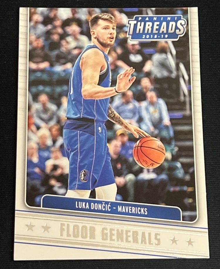 Luka Doncic 2018-19 Panini Threads Floor Generals #2 Rookie RC Dallas Mavericks