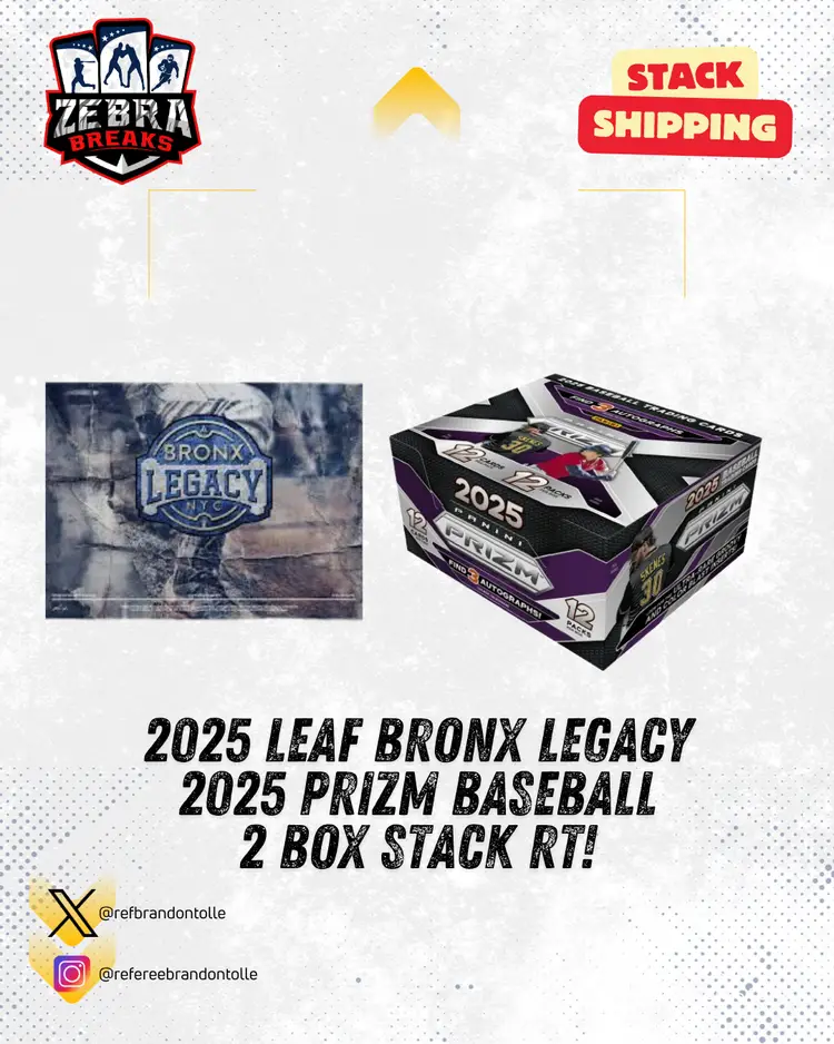 ZB 25604: 2025 Bronx Legacy/2025 Prizm Hobby 2 Box Stack Mixer