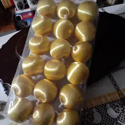 18 Gold Satin Unbreakable Bulbs