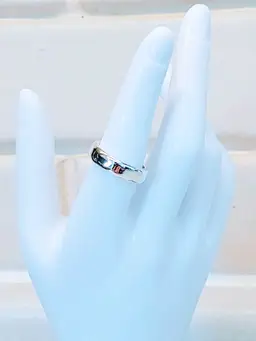 CROME PLATED COPPER ELEGANT 4 MAGNET RING ARTHRITIS JOINT PAIN RELIEF WOMENS 7