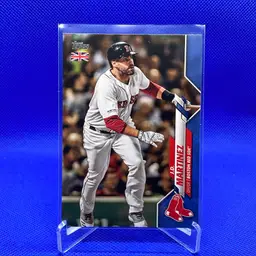 2020 Topps UK Edition JD Martinez Blue Parallel /75 Boston Red Sox