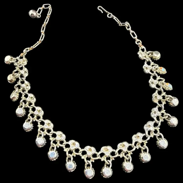 Aurora Borealis Dangle Necklace 17”