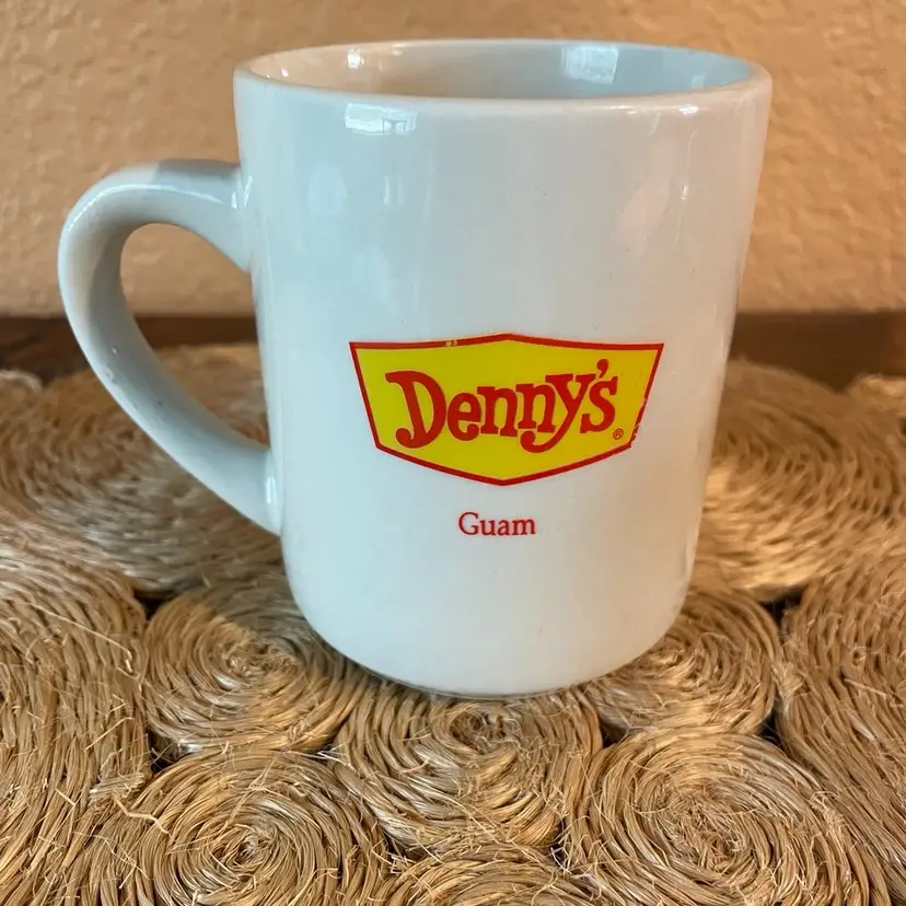 Vintage Denny's Coffee Mug w/ Color Changing Logo GUAM