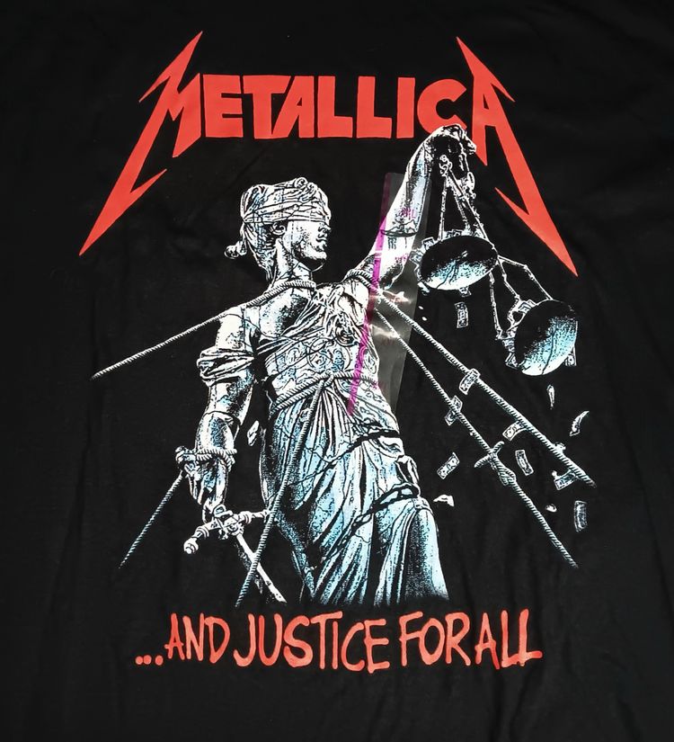 Metallica And Justice For All t-shirt NEW 2XL guitar heavy metal concert slayer