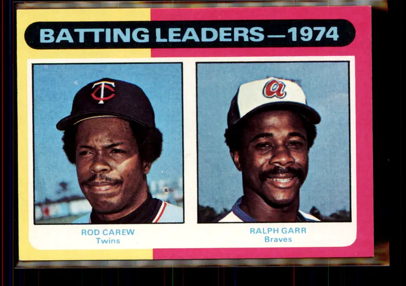 Rod Carew/Ralph Garr 1975 Topps #306 - Minnesota Twins/Atlanta Braves - (pk4-209)