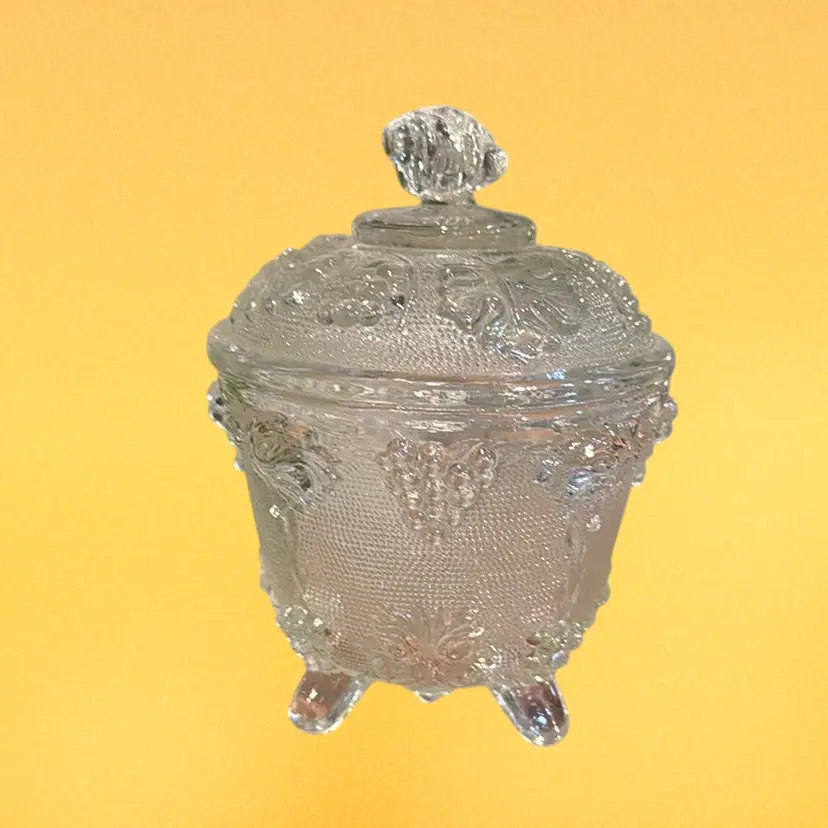 Jeanette Glass Footed Candy Dish