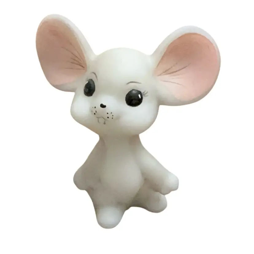 Fenton Opal Satin Natural Mouse HP 3” X 3”