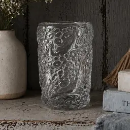 Thick Glass Chunk Vase Scandinavian Encircling Octopus Tentacles c.1970/80s