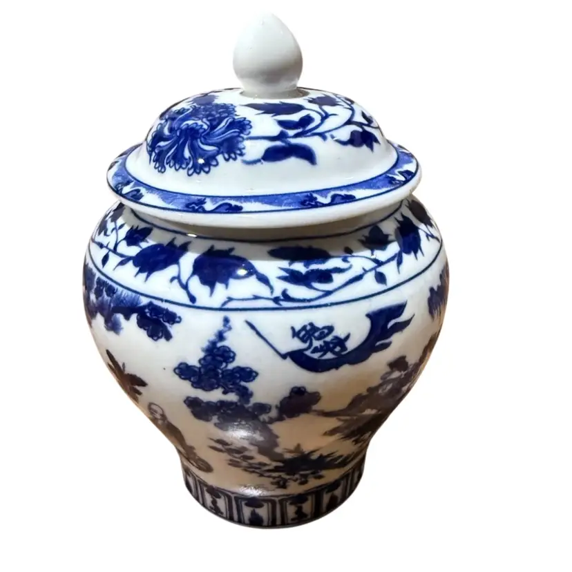 Ginger Jar, Vase Chinoiserie Ornaments Chinese Traditional Asian Ginger Jar