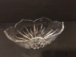 Gorham cut crystal 10-inch bowl in the Lotus pattern Very Heavy
