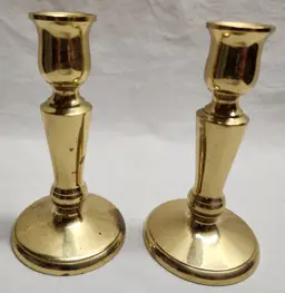 Vintage Brass Candlesticks pair