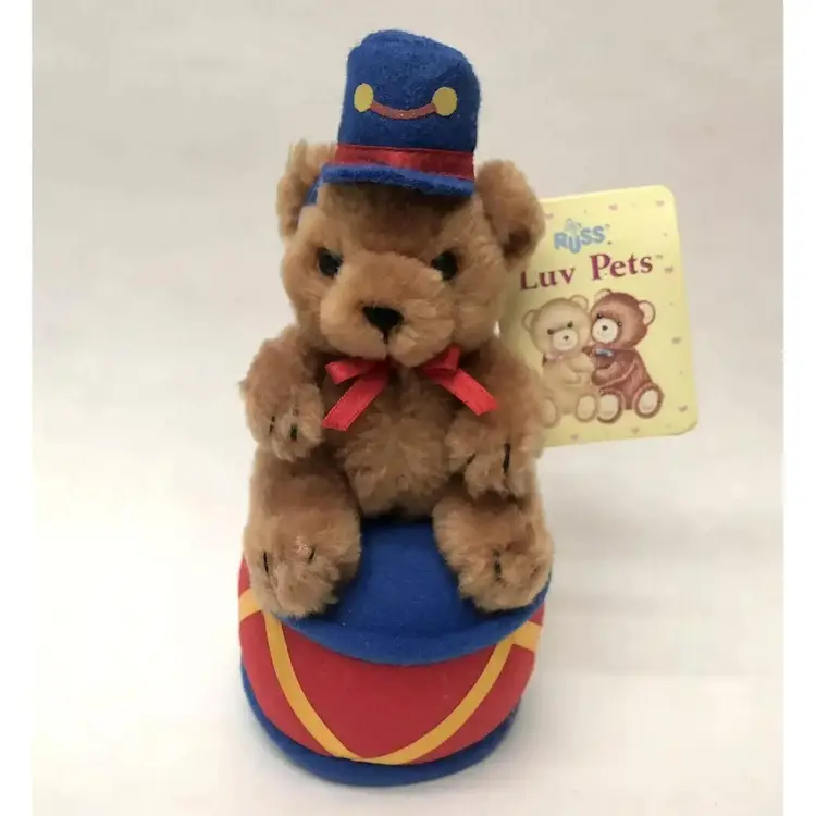 Christmas Band Drummer Plush Russ Luv Pets Berrie Bandy Teddy Brown Bear
With Tag 
Please Read Description
(location: Box A12)