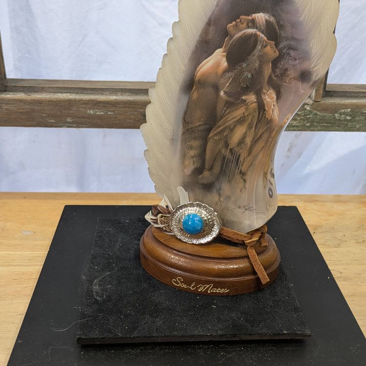 Bradford Exchange Soul Mates Feather Collectible - Souls Of The Spirit