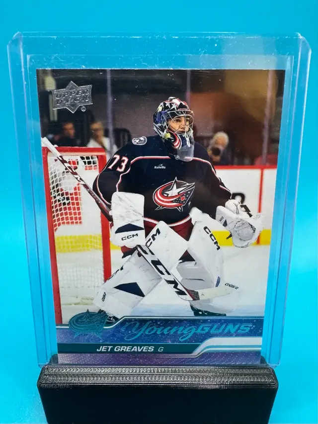 Jet Greaves Upper Deck Young Guns RC Columbus Blue Jackets