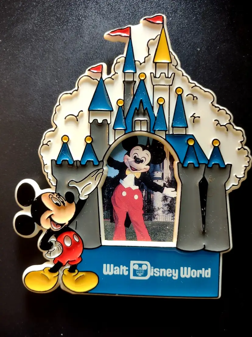 Mickey Mouse Walt Disney World Theme Park Castle Refrigerator Magnet Diecut