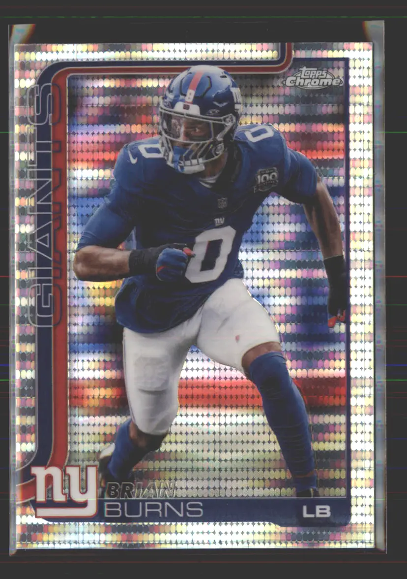 Brian Burns 2025 Topps Chrome Pulsar #234 - (142) - New York Giants