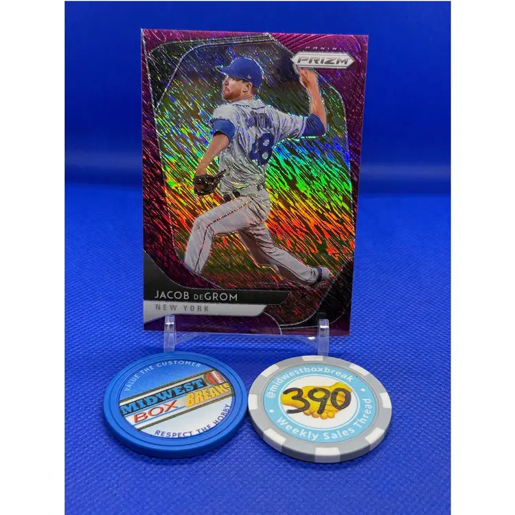 Jacob deGrom - Panini Prizm 2020 - New York Mets - Purple Shimmer /7