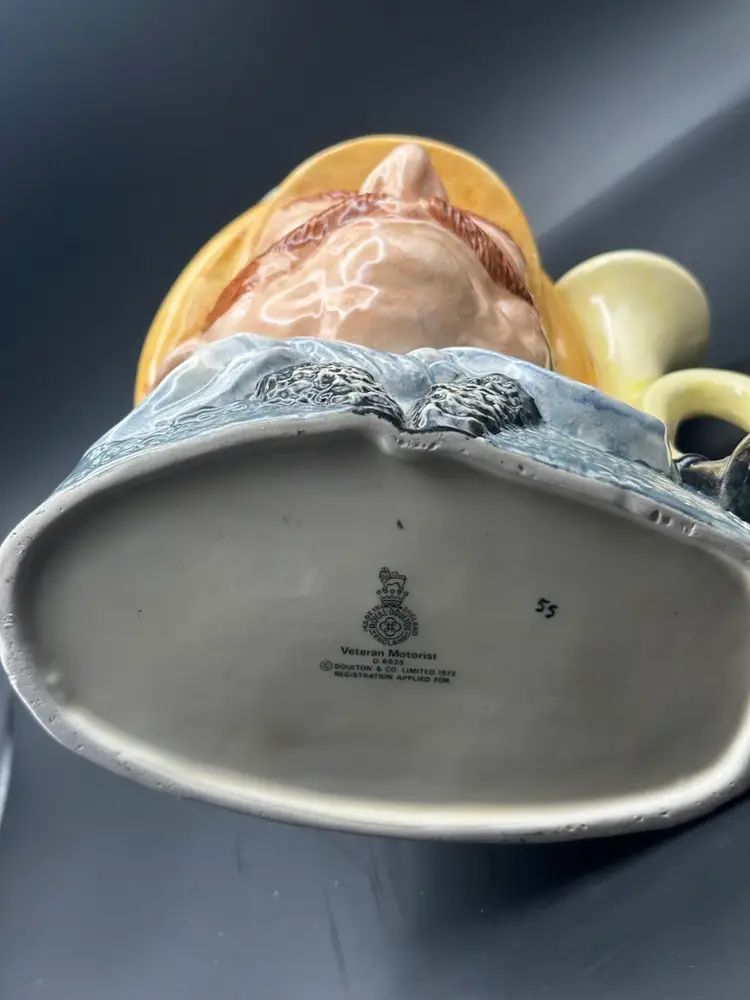 Royal Doulton "Veteran Motorist" character jug