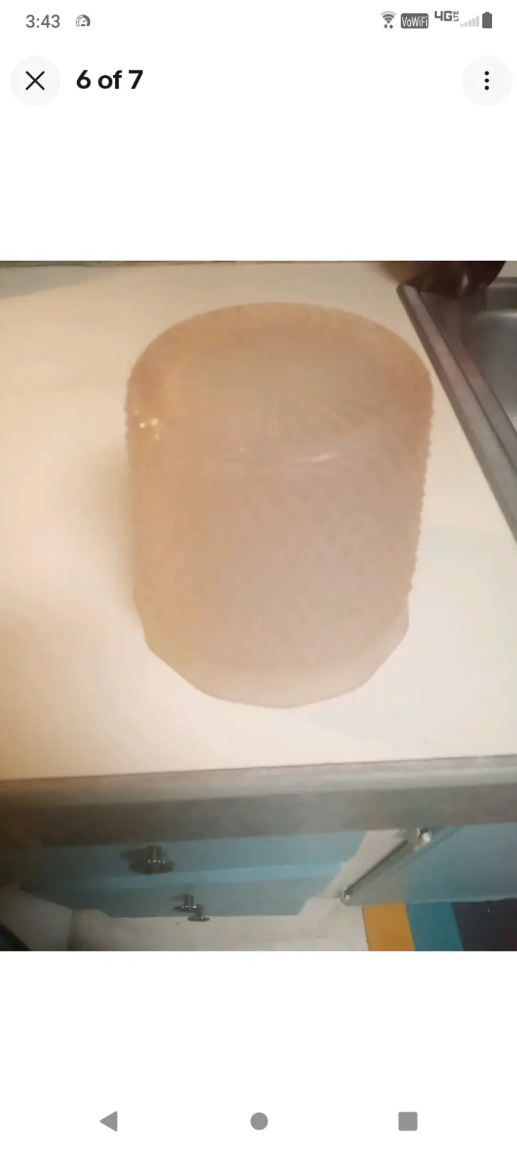 Indiana Glass Diamond Point planter..