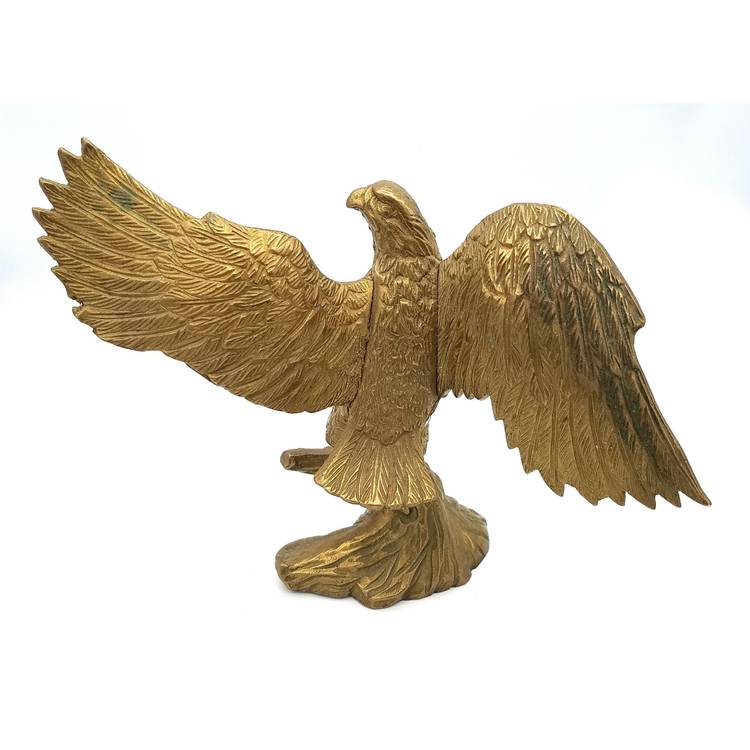 Vintage Brass Eagle Statue