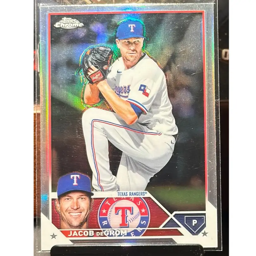 Jason DeGrom Texas Rangers 2023 Topps Chrome Refractor