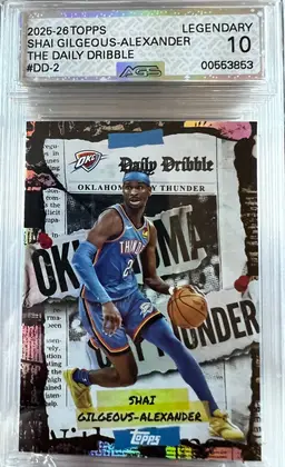 Shai Gilgeous-Alexander 2025-26 Topps The Daily Dribble #DD-2 AGS 10