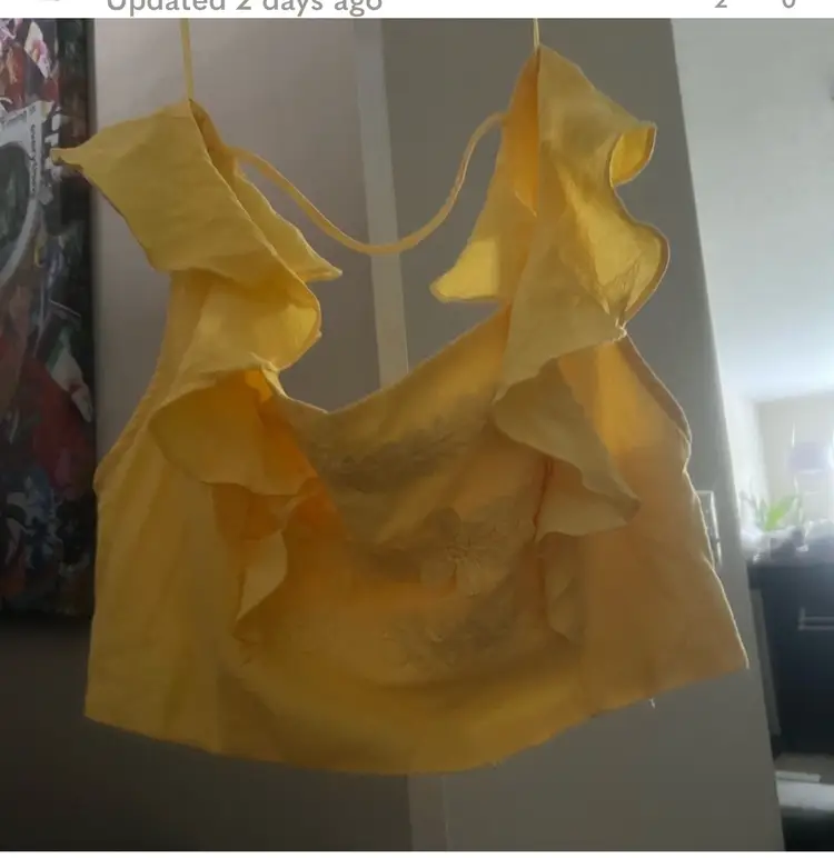 Cute 2 Piece Yellow Outfit