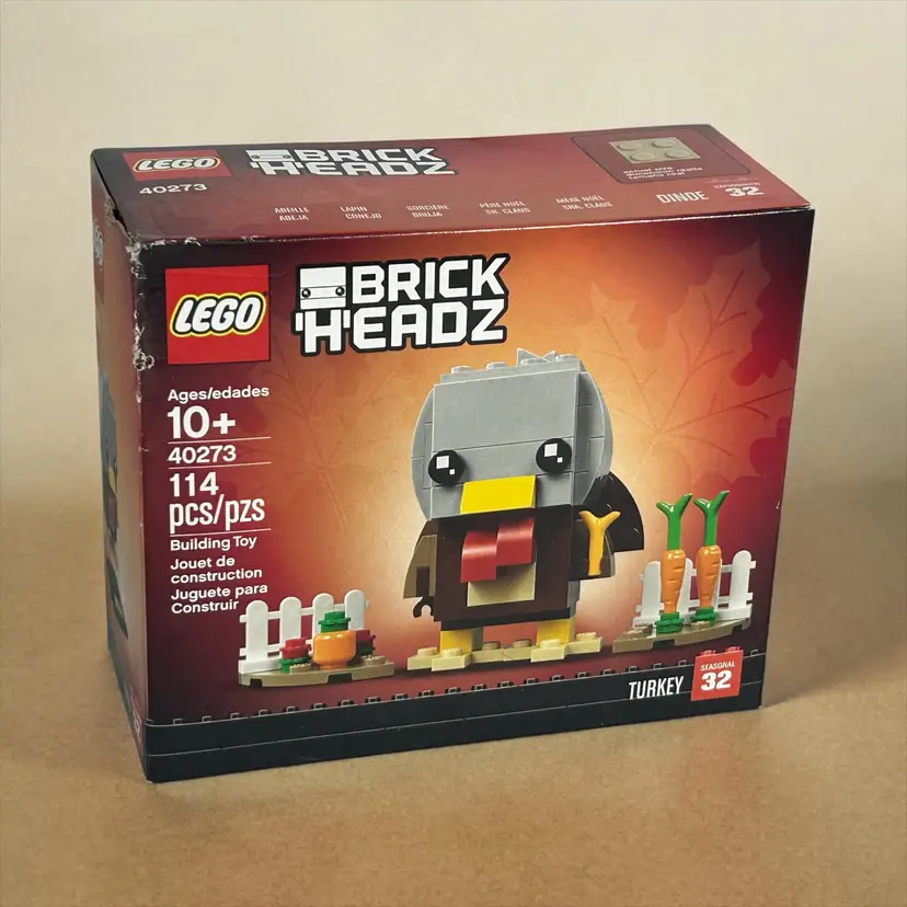 LEGO Brickheadz 40273 Thanksgiving Turkey Seasonal 32 New Sealed