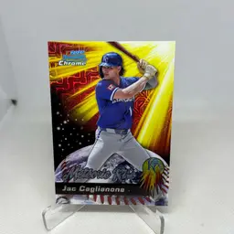 2025 Bowman Chrome Mega #MR-17 Jac Caglianone Meteoric Rise Mojo Refractor Kansas City Royals