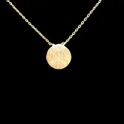 Directional Disc Necklace