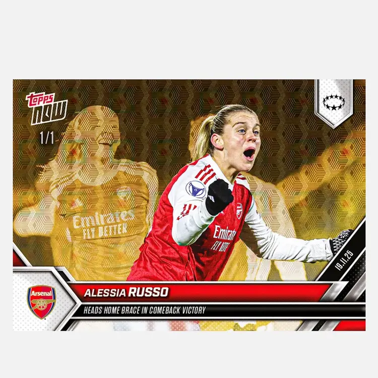 Alessia Russo - 2025-26 UWCL Topps NOW - Card 11 (Live Opening Break)