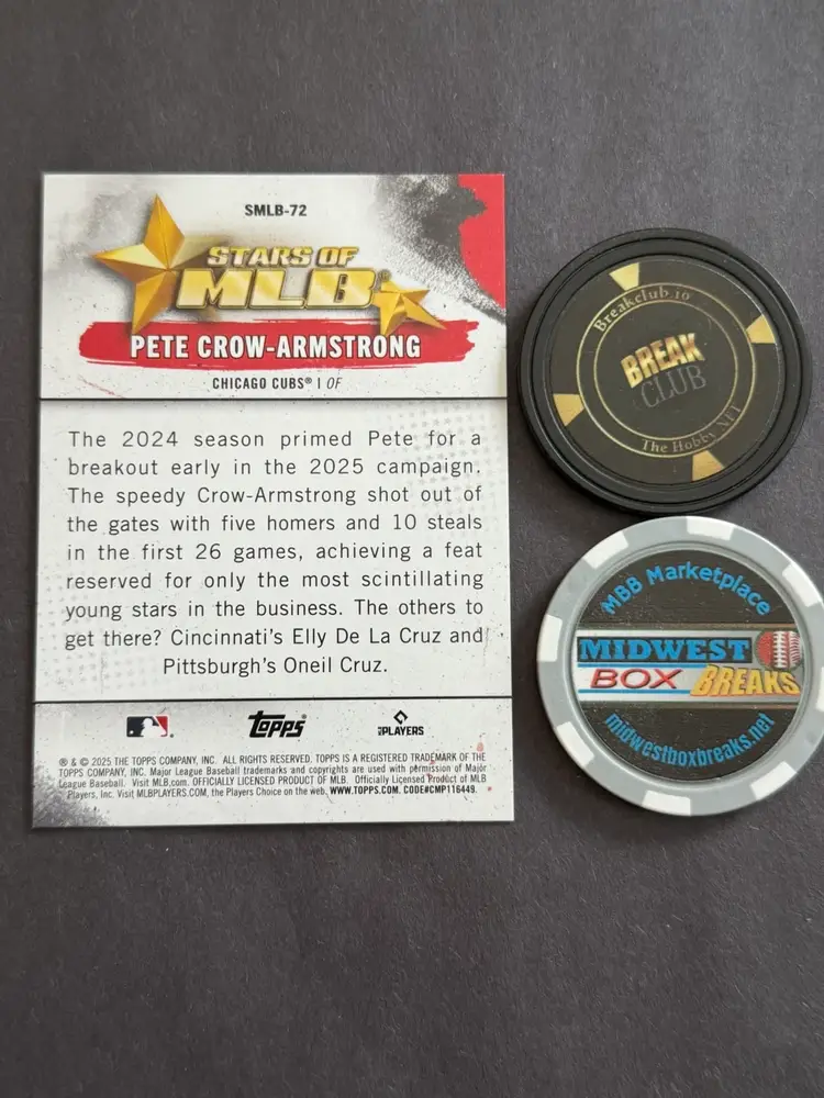 2025 Topps Update Series Pete Crow-Armstrong /25