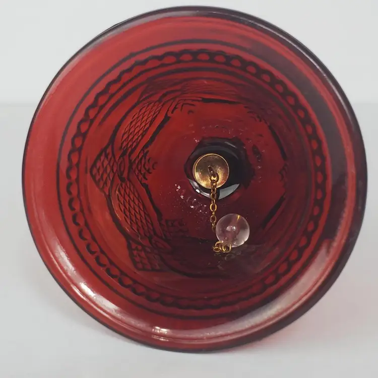 Vintage Avon Ruby Red Cape Cod Glass Bell