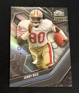 Jerry Rice 2024 Topps Composite Chrome Black Refractor /199 #146 San Francisco 49ers