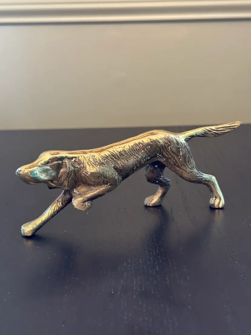 Brass Hunting Dog