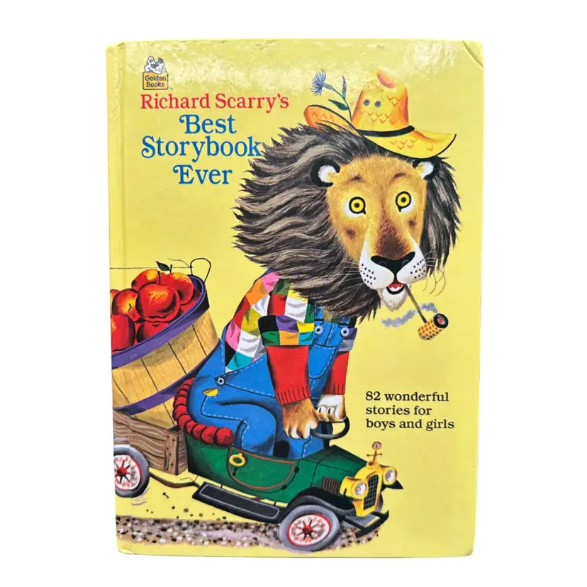 “Richard Scarry's Best Storybook Ever” Hardcover Edition Treasury Of Stories, Golden Books