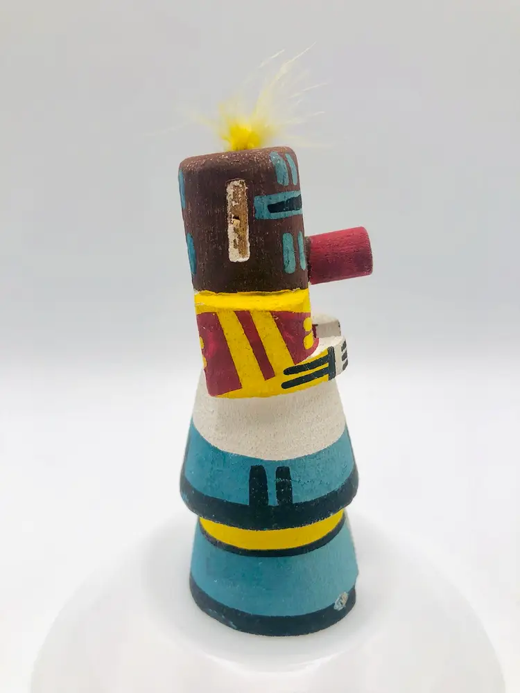 Folk Art Spruce Kachina Warrior Doll Native American Figurine