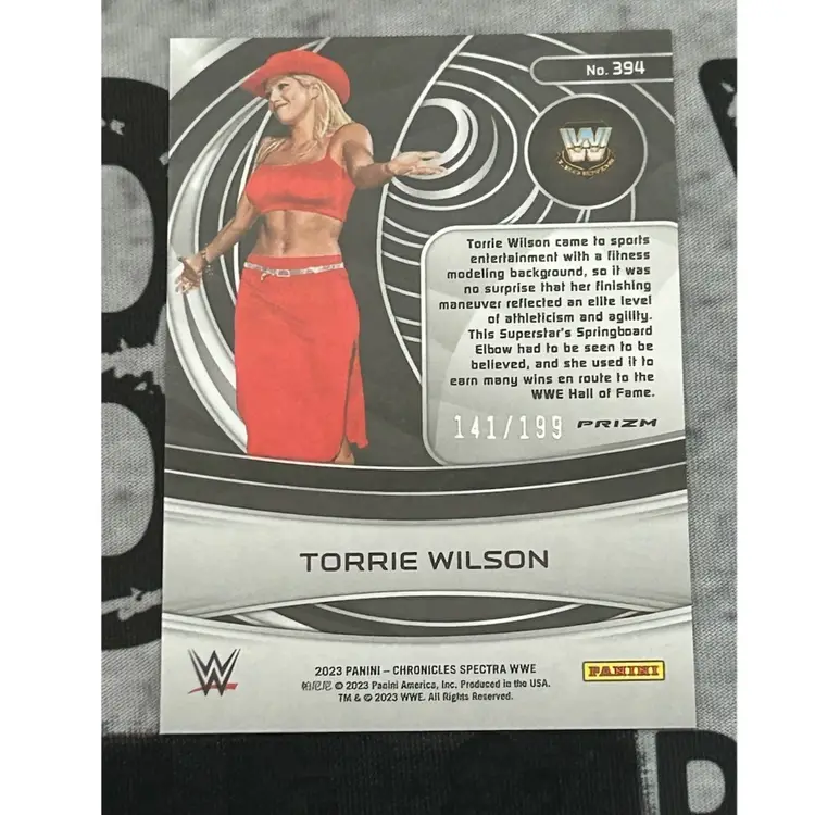 2023 Panini Spectra Torri Wilson Red 141/199