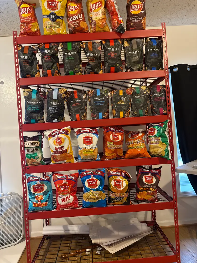 Potato Chips & Pretzels Show Variety Of Flavors  with your host, potato chip Dude