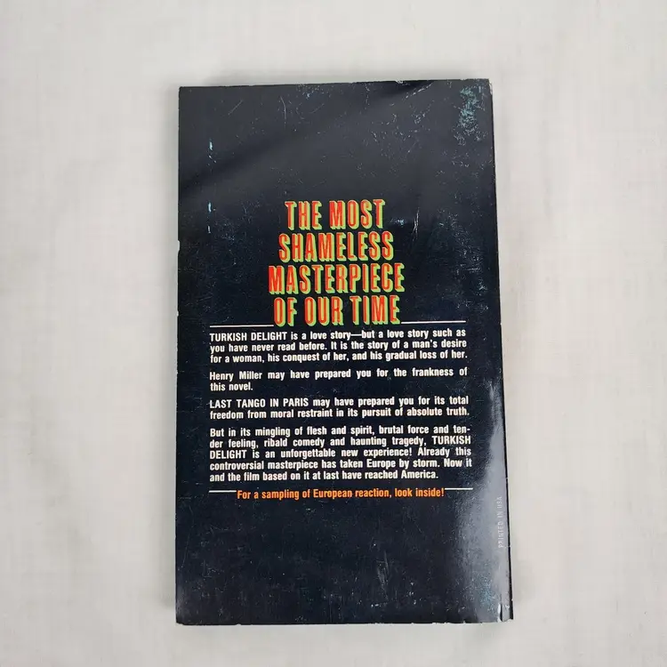 Turkish Delight Paperback Book Vintage Erotica Drama Novel Jan Wolkers 1974