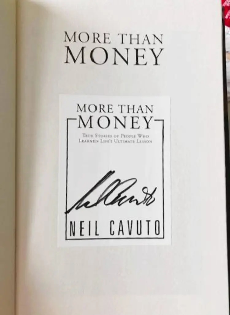 More Than Money Neil Cavuto First Ed Signed Hardcover