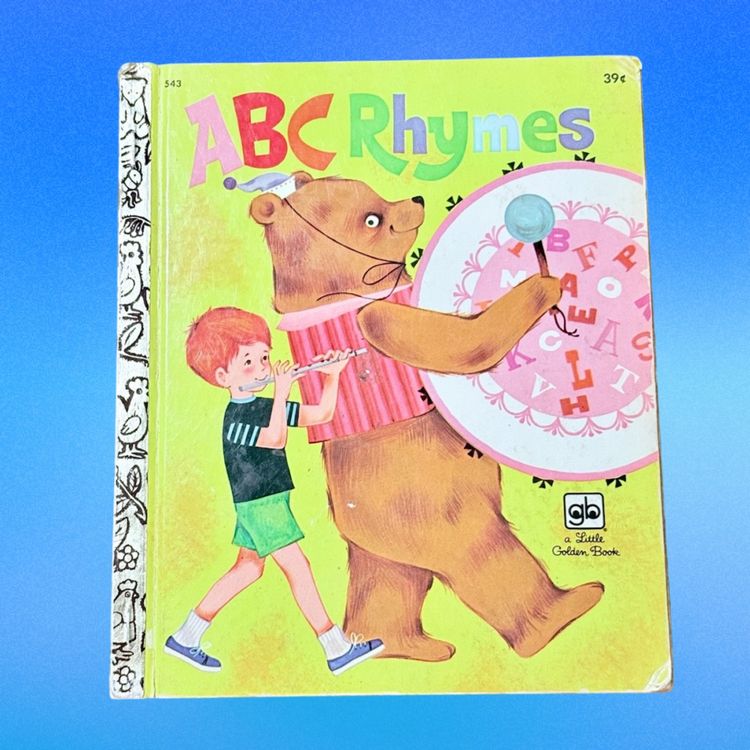 Vintage Edition ABC Rhymes Little Golden Book Carl Memling 7th Printing 1973 (KK)