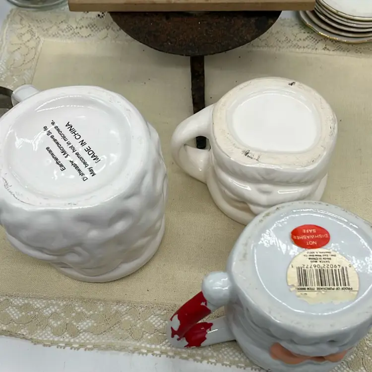 Lot Of Santa Mugs