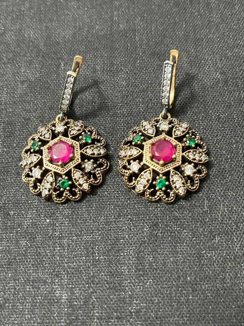 Beautiful Earrings Sterling Silver Back