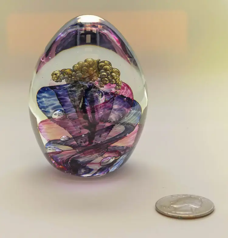 Lorup Glas Art Glass Paperweight